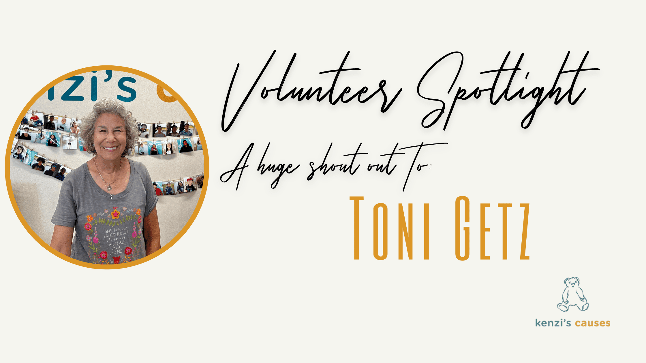 Volunteer Spotlight: Toni Getz