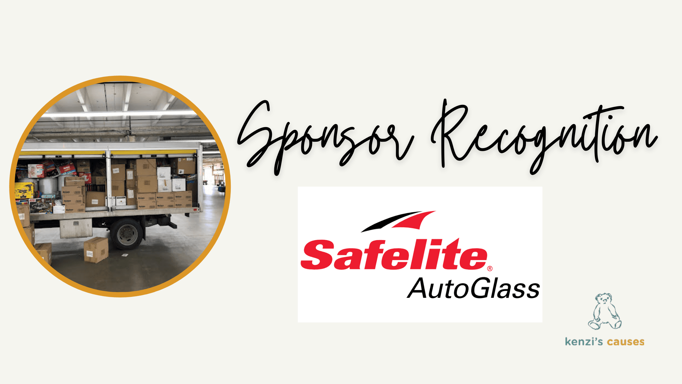 Kenzi's Causes Sponsor Recognition: Safelite AutoGlass