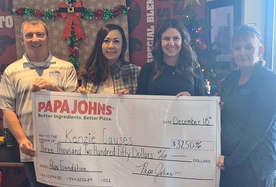 Kenzi’s Causes Celebrates Generous Support from Papa Johns
