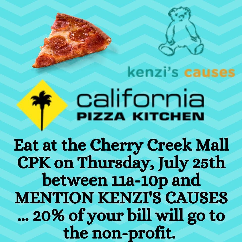 California Pizza Kitchen Give Back Night Kenzi S Causes