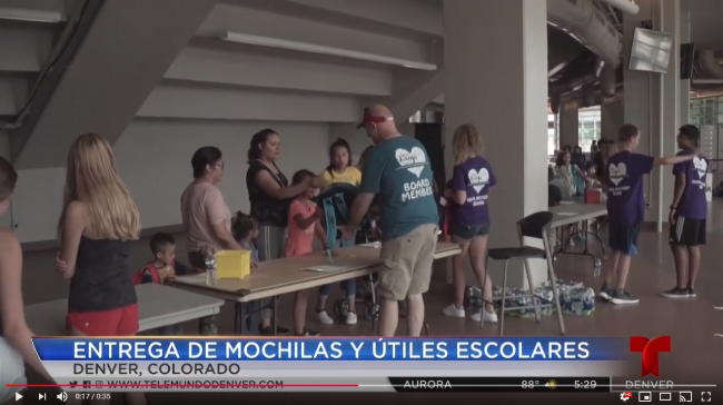 Telemundo Denver -Packz 4 Kidz 2019