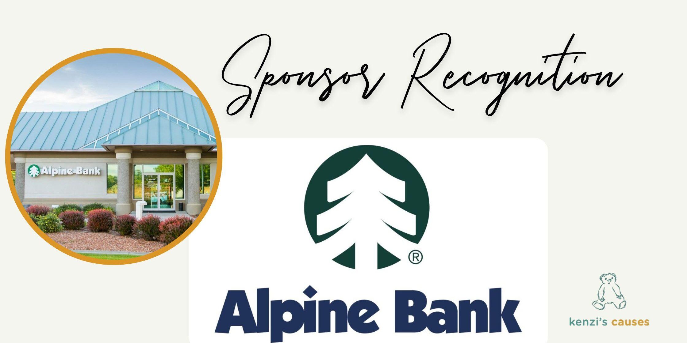 thank Alpine Bank for their support